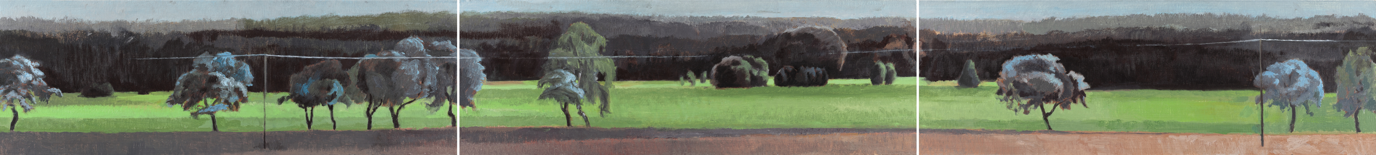 gemaltes Bild einer Allee in Klein Briesen